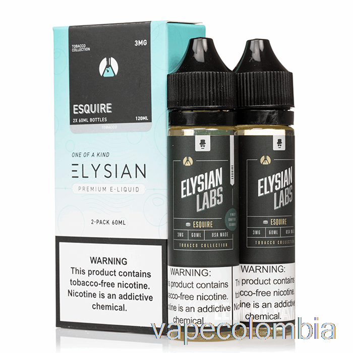 Vape Recargable Esquire - Elysian Labs - 120ml 0mg